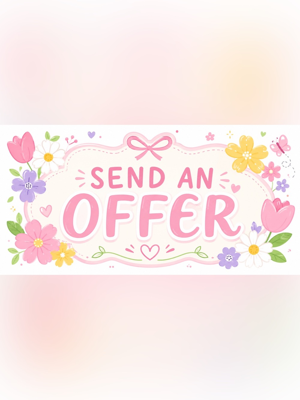 Love the item but not the price?  Send an offer 😊